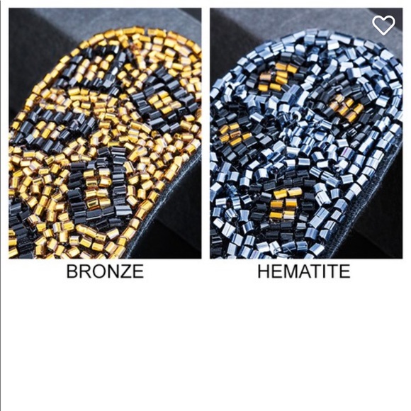 💕x2HP💕Leopard Beaded hair clip - Picture 3 of 6